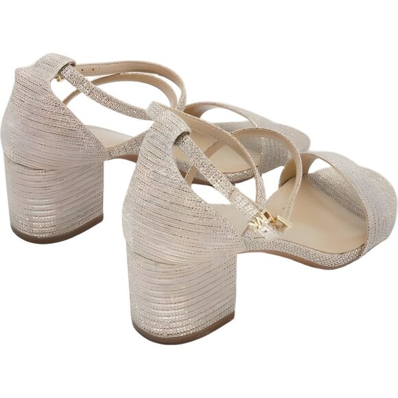 Michael Kors Serena Flex Pale Gold Dress Sandals Women's US 7M - Picture 3 of 6